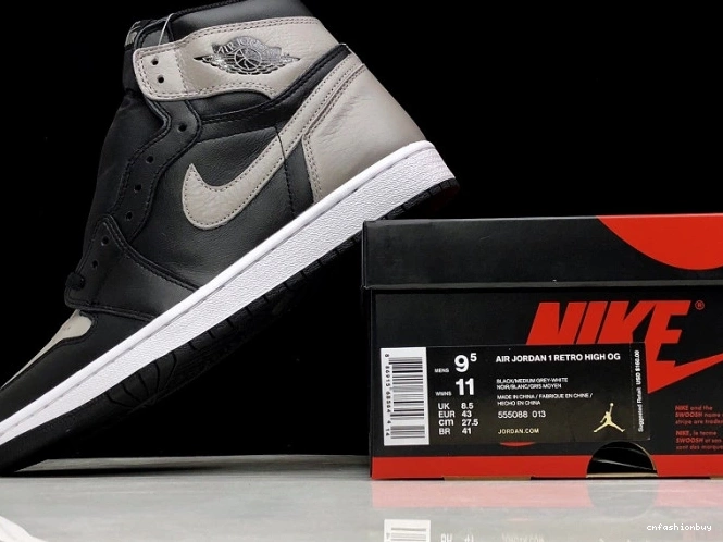Jordan Grey Air Shadow High 555088-013 Retro Black OG 1 0914